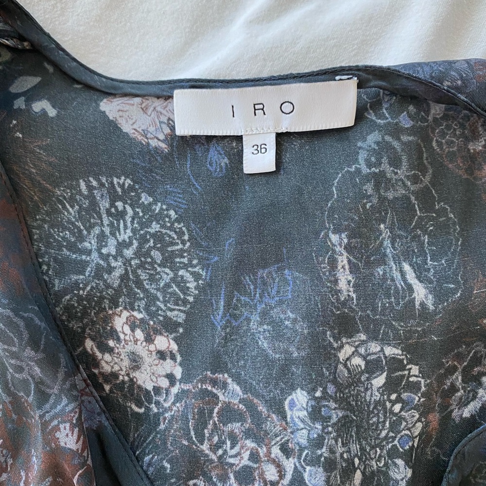 IRO Blue Ruffled Smocked Sundress - Picture 2 of 3